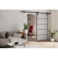 Bīdāmās sistēmas durvis AURA PLUS - Loft, balts